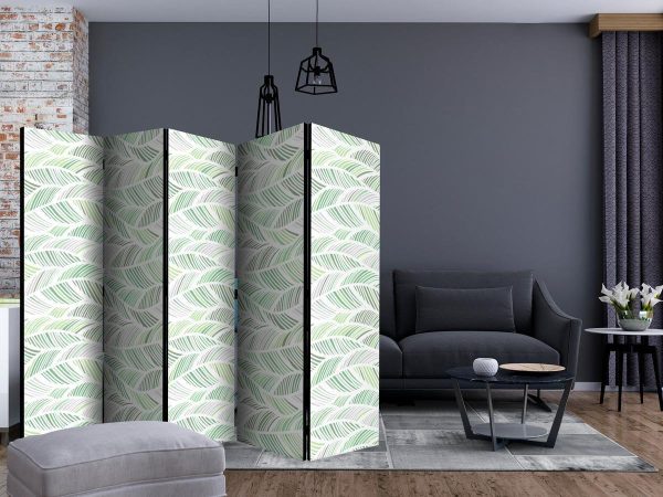 Room Divider - Green Waves II