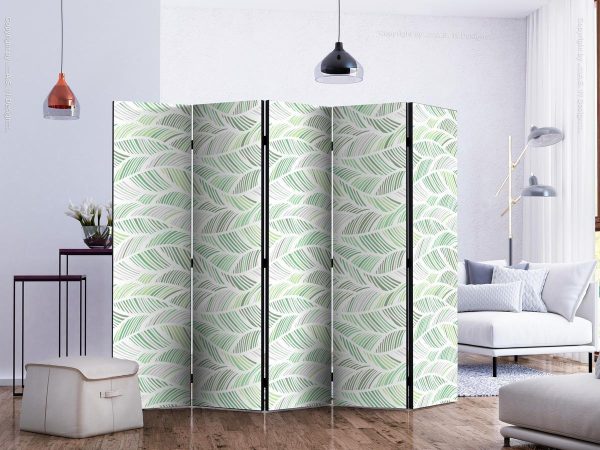 Room Divider - Green Waves II