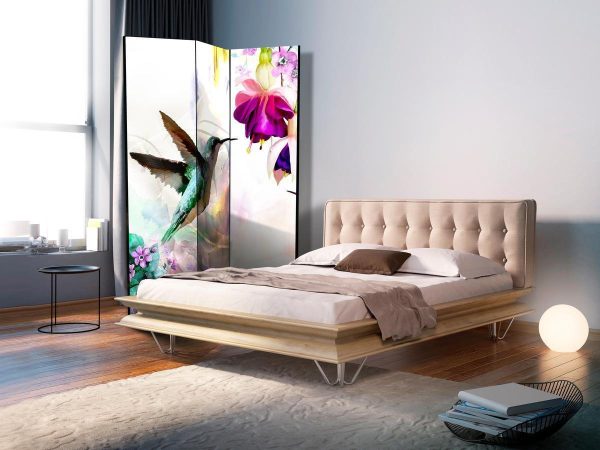 Room Divider - Hummingbirds and Flowers