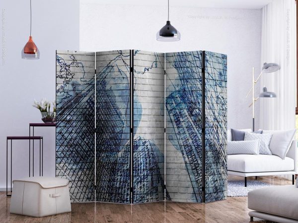 Room Divider - Inky New York II