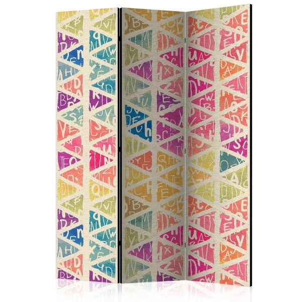 Room Divider - Letters nad Triangles
