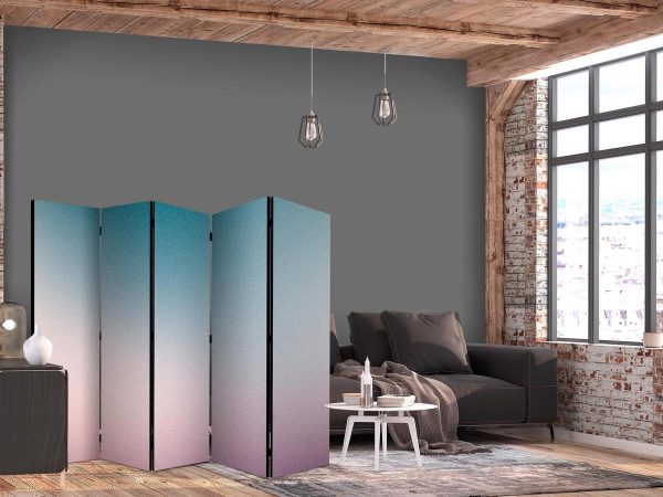 Room Divider - Nostalgic Gradient - Gradient Composition in Subdued Colors