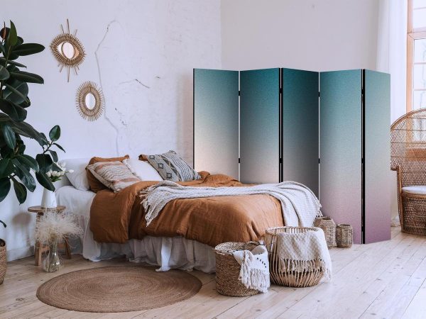 Room Divider - Nostalgic Gradient - Gradient Composition in Subdued Colors
