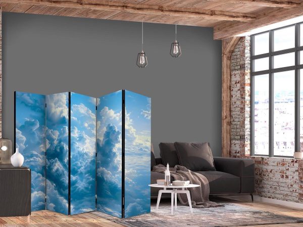 Room Divider - Ocean in the Air: Undulating Clouds Reflecting Morning Light