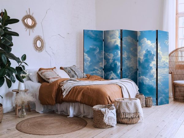 Room Divider - Ocean in the Air: Undulating Clouds Reflecting Morning Light