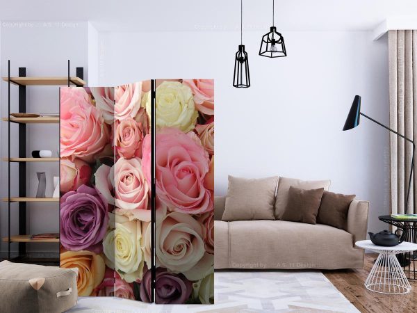 Room Divider - Pastel roses