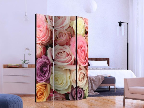 Room Divider - Pastel roses