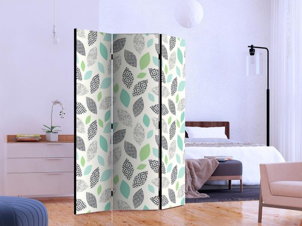 Room Divider - Patterned Leaves