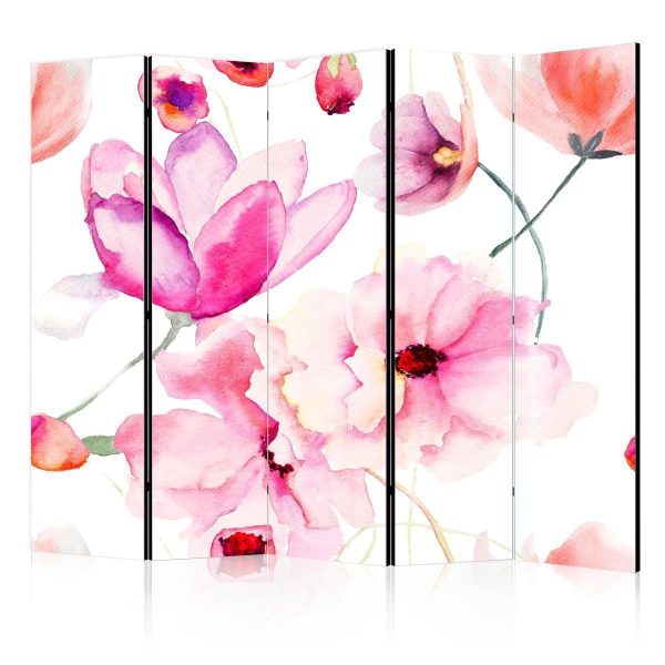 Room Divider - Pink Flowers II