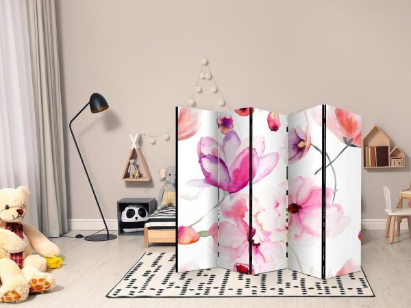 Room Divider - Pink Flowers II