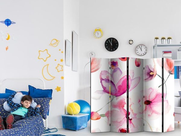 Room Divider - Pink Flowers II
