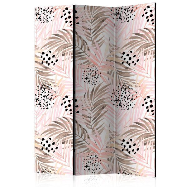 Room Divider - Pink Palm Leaves