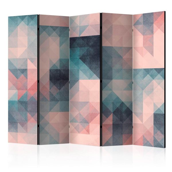 Room Divider - Pixels (Green and Pink) II