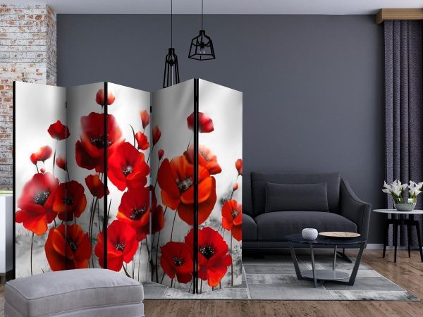 Room Divider - Poppies in the Moonlight II