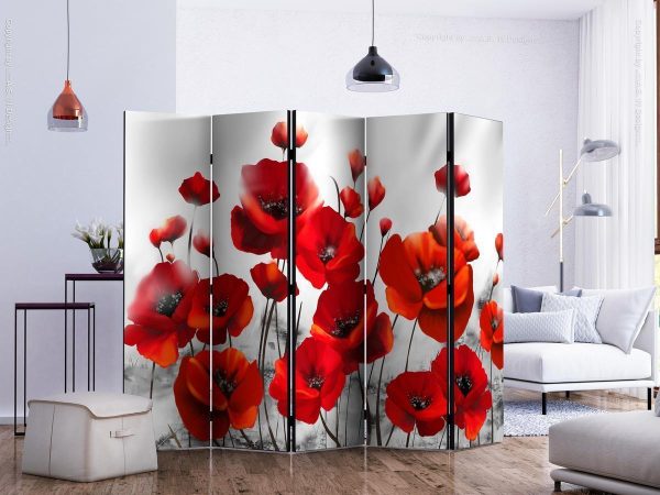 Room Divider - Poppies in the Moonlight II