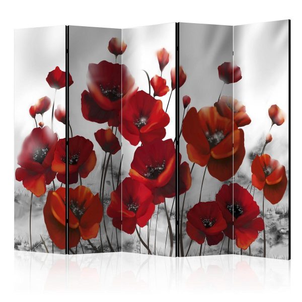 Room Divider - Poppies in the Moonlight II