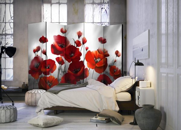 Room Divider - Poppies in the Moonlight II