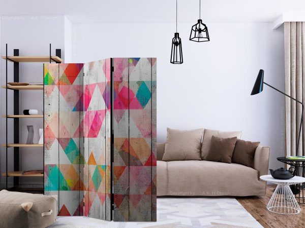 Room Divider - Rainbow Triangles