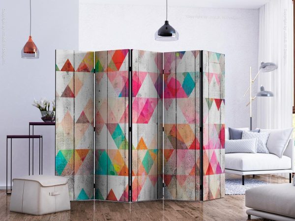 Room Divider - Rainbow Triangles II