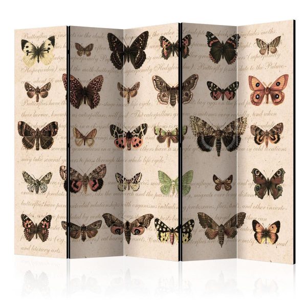 Room Divider - Retro Style: Butterflies II