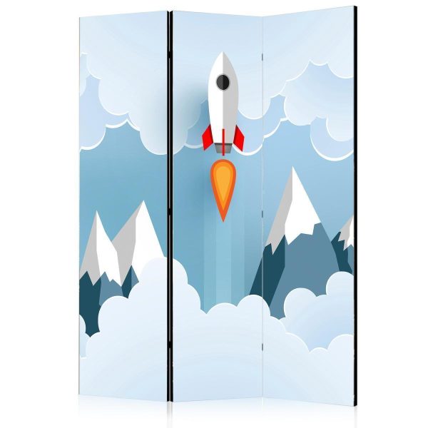 Room Divider - Rocket in the Clouds
