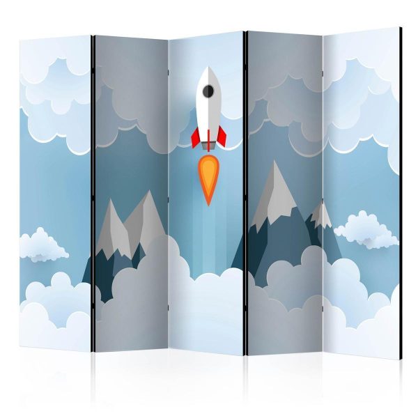 Room Divider - Rocket in the Clouds II