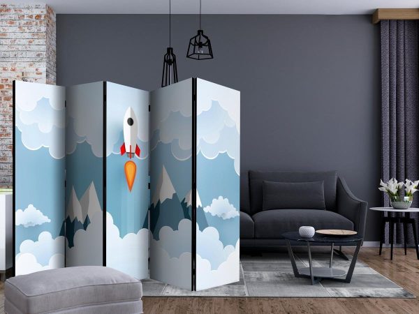 Room Divider - Rocket in the Clouds II