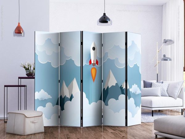 Room Divider - Rocket in the Clouds II