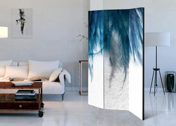 Room Divider - Sapphire Feathers