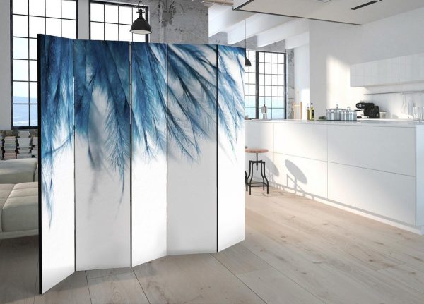 Room Divider - Sapphire Feathers II