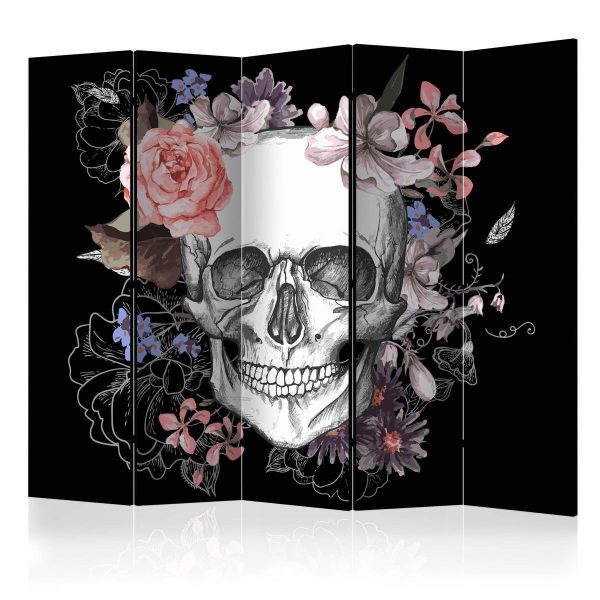 Room Divider - Skull and Flowers II