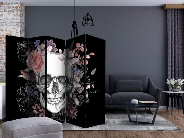 Room Divider - Skull and Flowers II