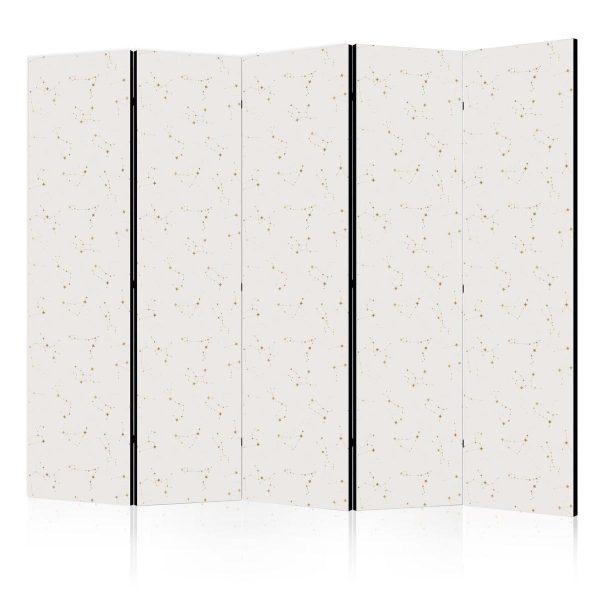 Room Divider - Star Map - Delicate Constellations in Warm Shades