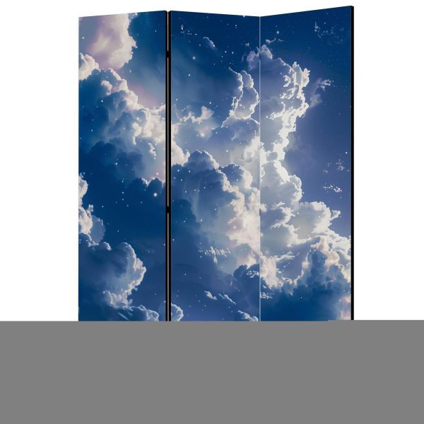 Room Divider - Starry Clouds and Gentle Light Over a Corner of the Sky