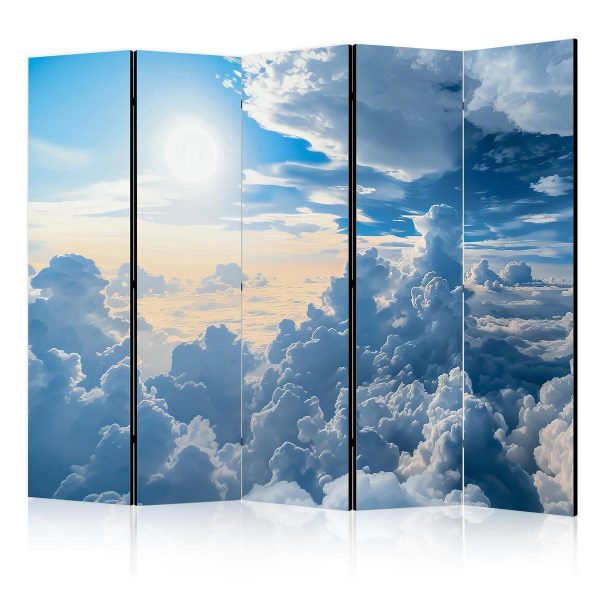 Room Divider - Symphony of Light: The Sun and Clouds Coordinating in a Beautiful Sky