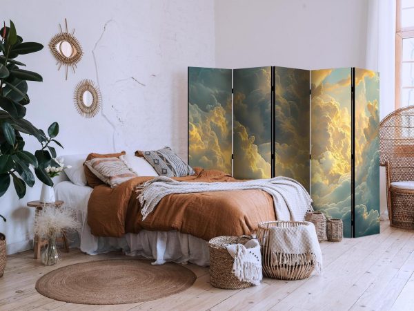 Room Divider - The Last Breath of the Day: Clouds Illuminated by Evening Glow - Image 3