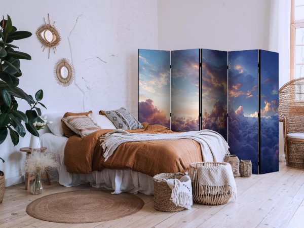 Room Divider - The Sun in Hiding: The Golden Face of the Sky Above a Cloudy Sea - Image 3