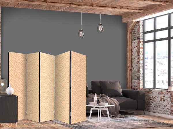 Room Divider - Tiny Dots - Optimistic Pattern in Peach Colors