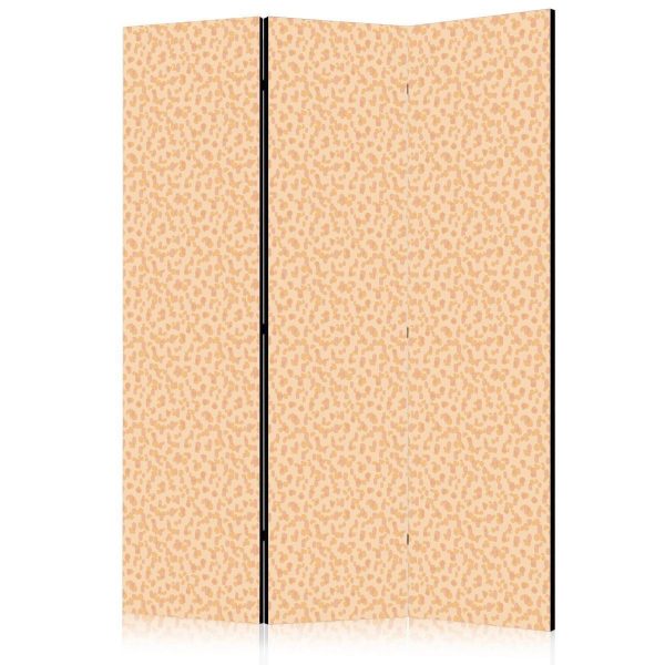 Room Divider - Tiny Dots: Optimistic Pattern in Peach Colors
