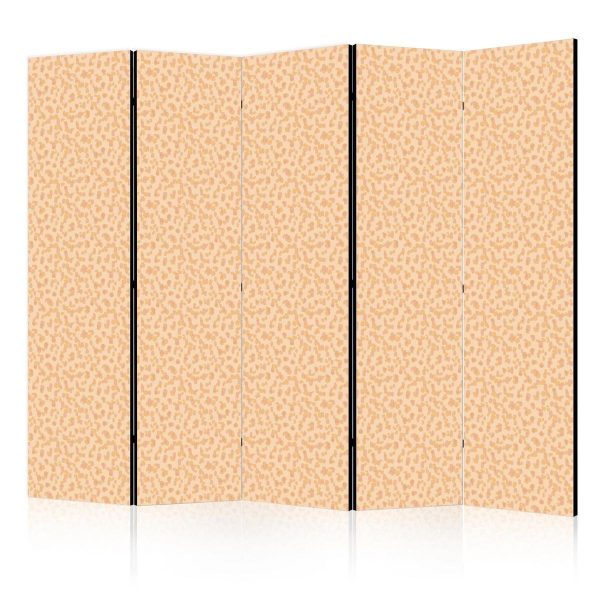 Room Divider - Tiny Dots - Optimistic Pattern in Peach Colors