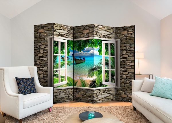 Room Divider - Tropical Beach II