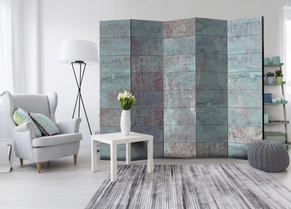 Room Divider - Turquoise Concrete II