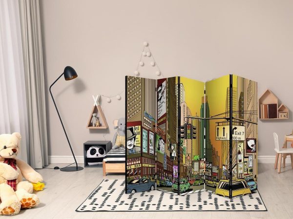 Room Divider - Vibrant city - NY II