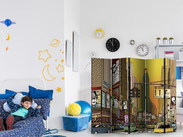 Room Divider - Vibrant city - NY II