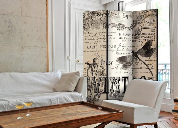 Room Divider - Vintage Correspondence