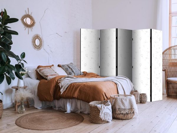 Room Divider - Watercolor - Airplanes and Balloons Painted on a White Sky Background - Image 3