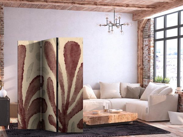 Room Divider - Waving Leaves - Irregular Plant Shapes in the Style of Matisse
