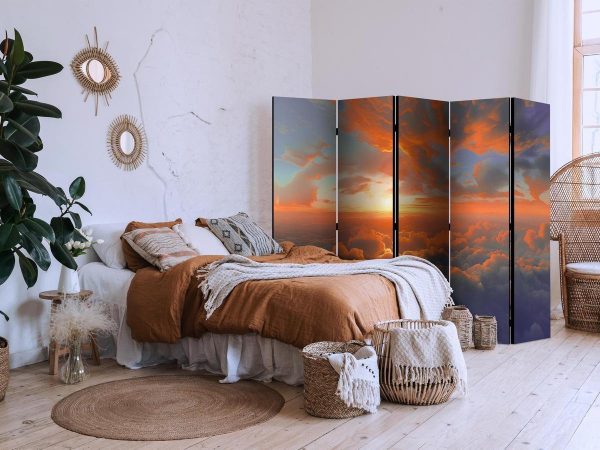 Room Divider - When Dawn Tickles the Clouds: A Color Spectacle on the Morning Sky