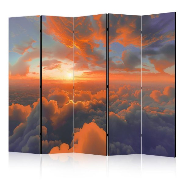 Room Divider - When Dawn Tickles the Clouds: A Color Spectacle on the Morning Sky
