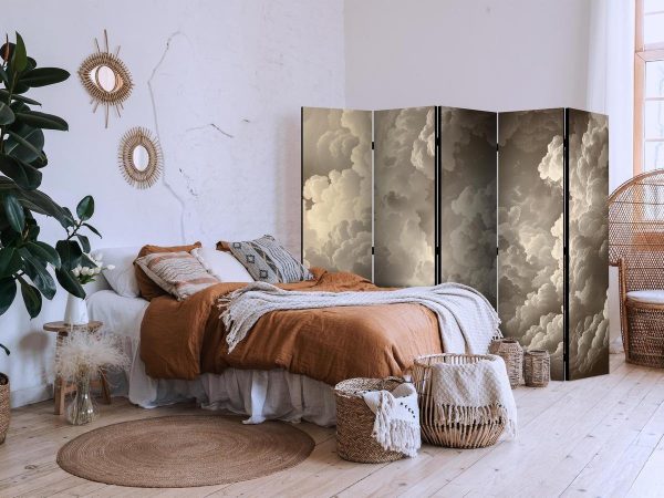 Room Divider - Whisper of Illuminated Clouds: Soft Light Play in the Sky Theater